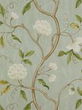 Colefax and Fowler Snow Tree Wallpaper, Aqua 7949/04