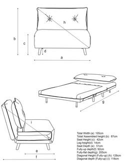 John Lewis Chair Bed, Light Leg, Cobble Grey - view 2, Cobble Grey