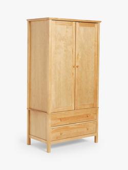 John Lewis Wilton 2 Door Wardrobe, Natural