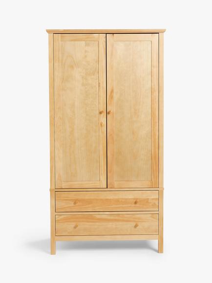John Lewis Wilton 2 Door Wardrobe - view 2, Natural
