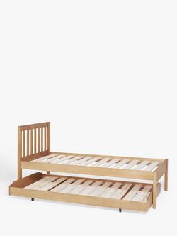 John Lewis Wilton Trundle Guest Bed Frame, Single, Natural