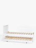 John Lewis Wilton Trundle Guest Bed Frame, Single, White