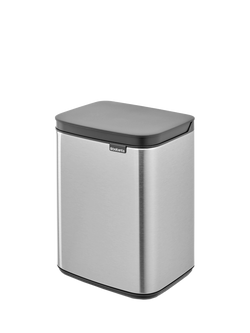 Brabantia Bo Waste Bin, 4L - view 2, Matt Steel