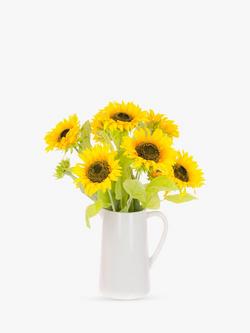Floralsilk Artifical Sunflowers in Large Jug, Multi