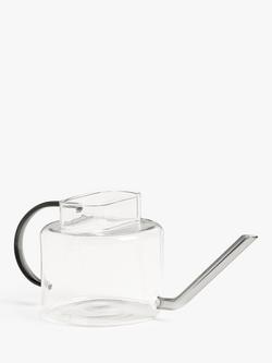 John Lewis Glass Watering Can, Clear, Clear