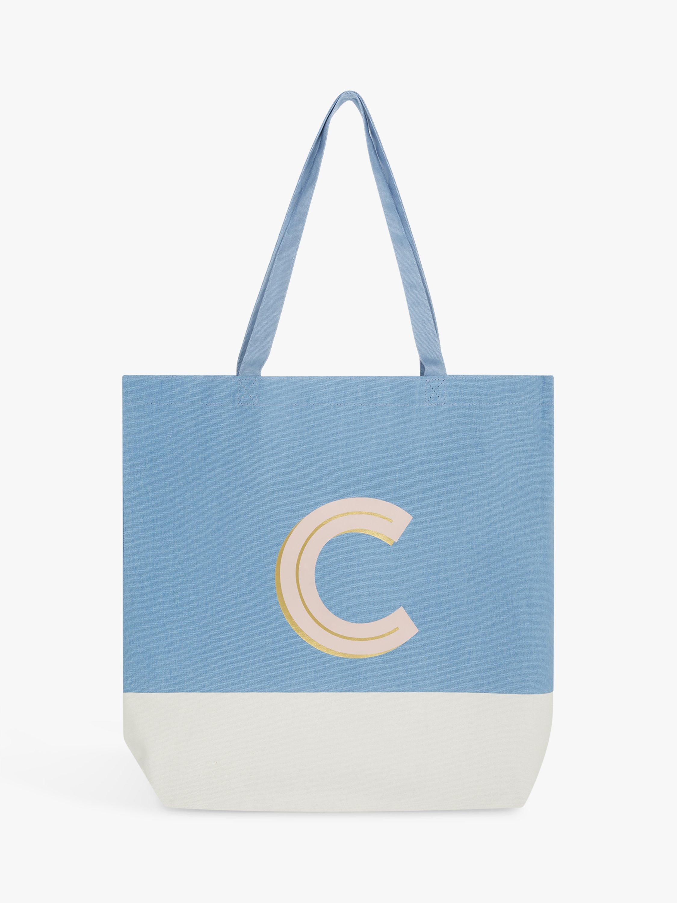 Product image 2 of 4, which shows John Lewis Alphabet Cotton Tote Bag, C