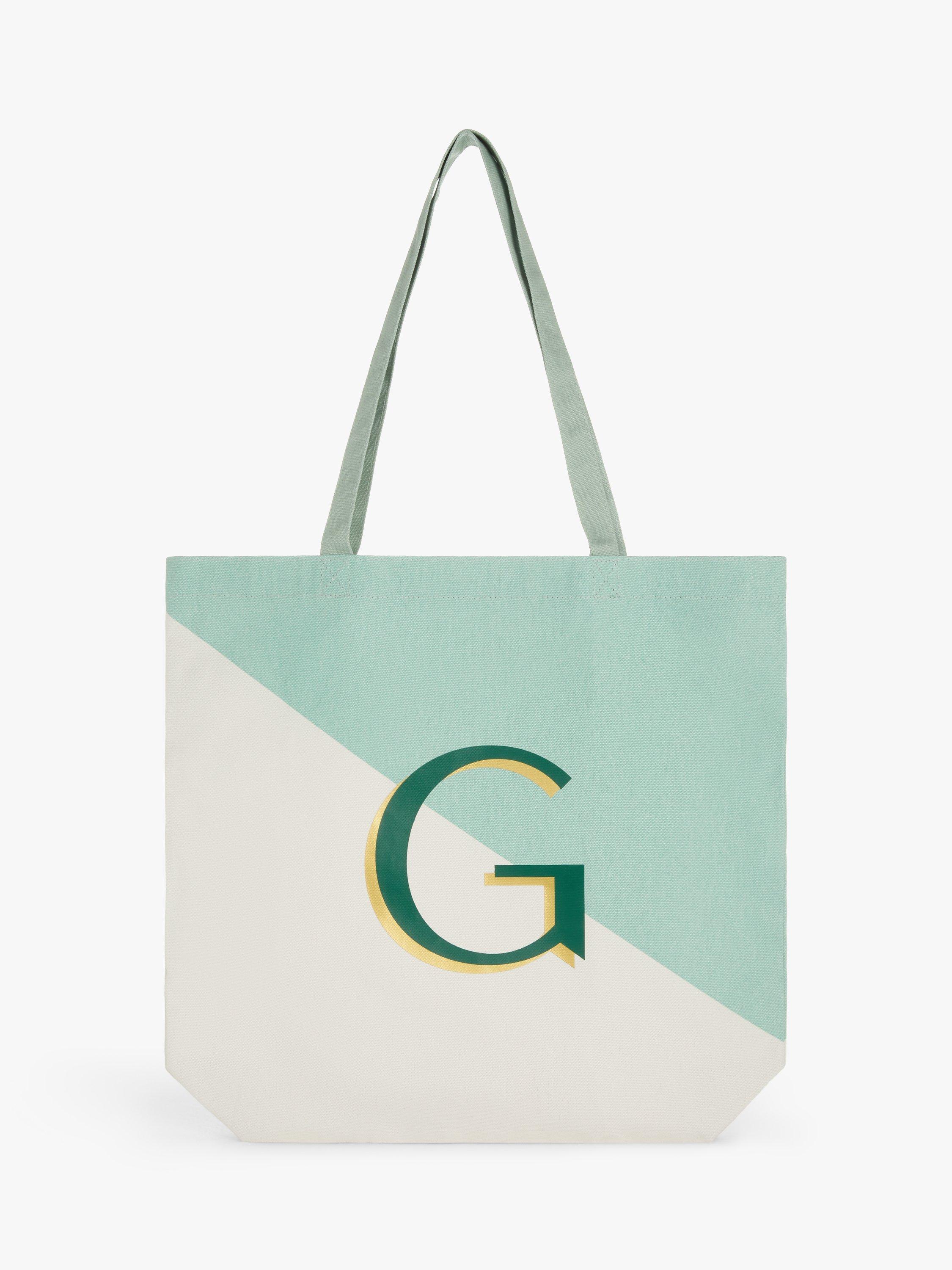 Product image 2 of 4, which shows John Lewis Alphabet Cotton Tote Bag, G