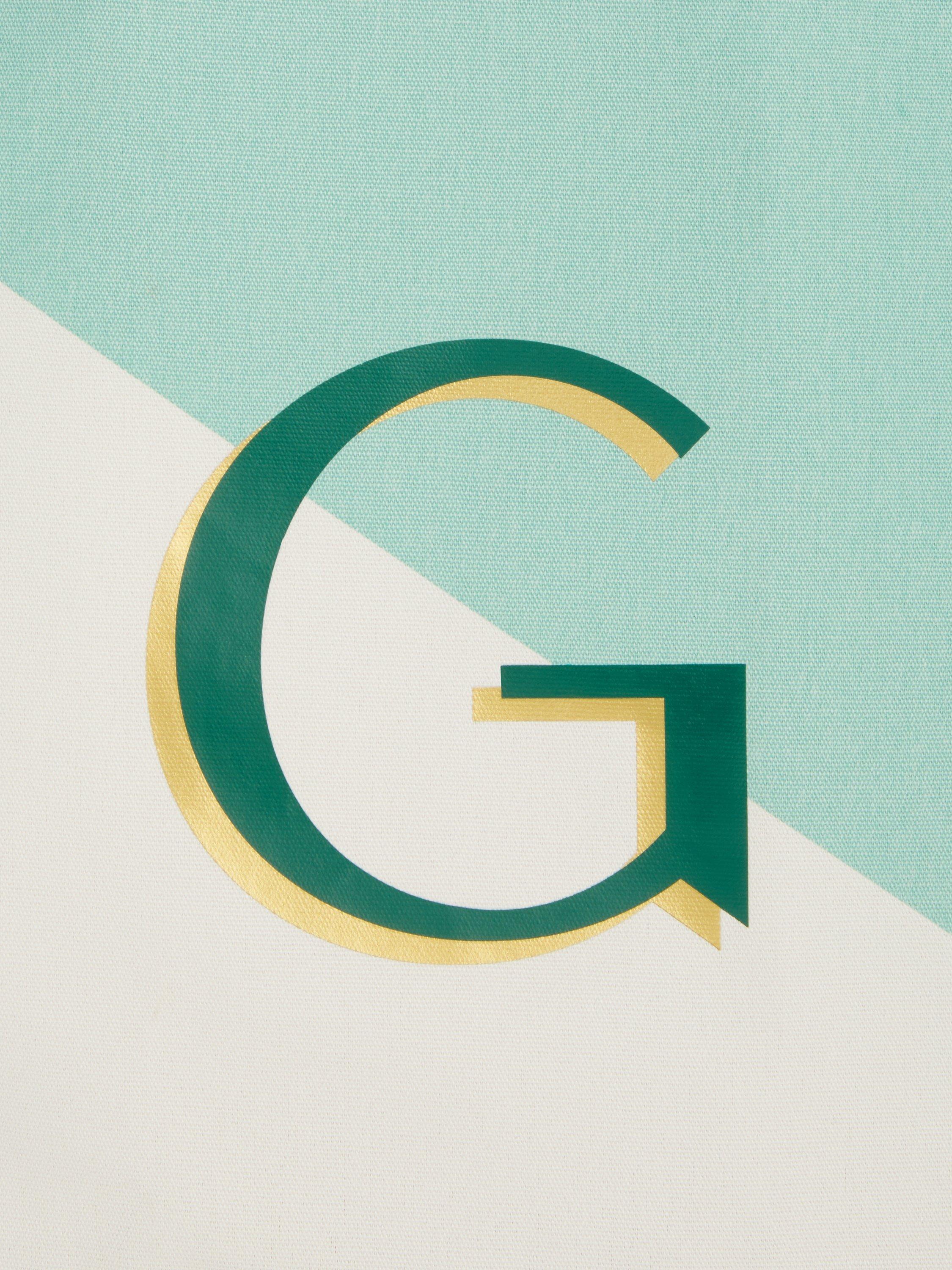 Product image 3 of 4, which shows John Lewis Alphabet Cotton Tote Bag, G
