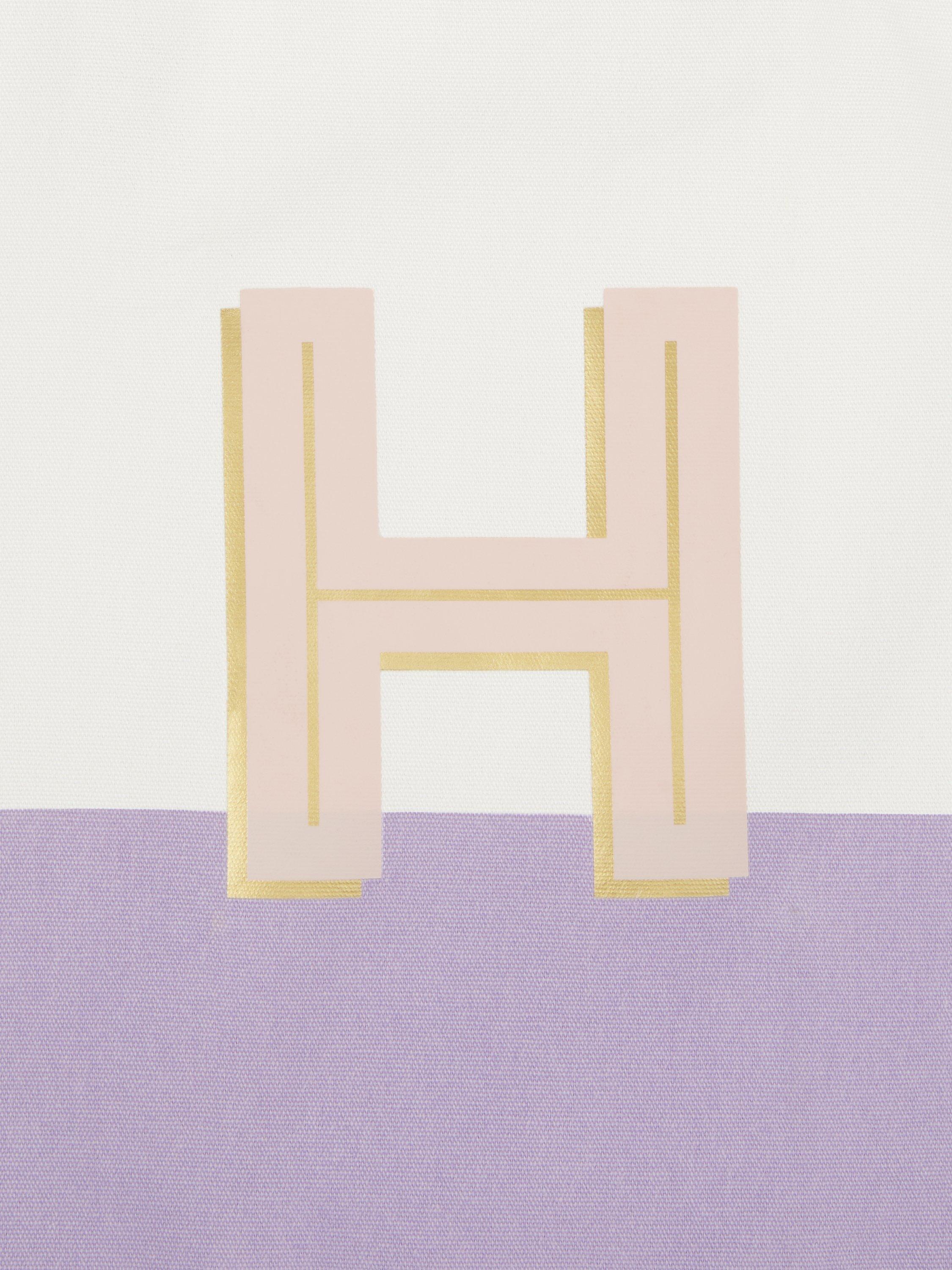 Product image 3 of 4, which shows John Lewis Alphabet Cotton Tote Bag, H
