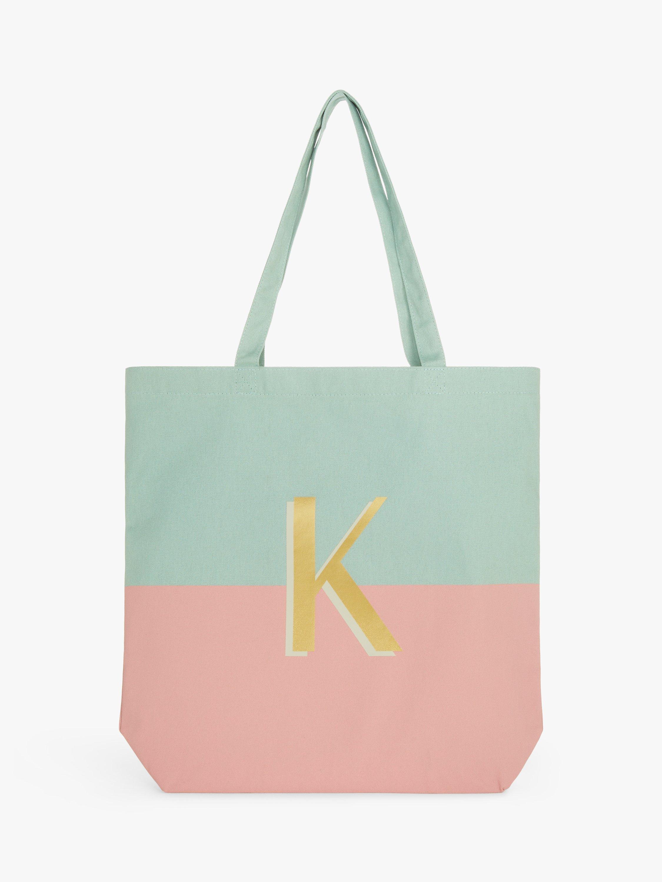 Product image 2 of 4, which shows John Lewis Alphabet Cotton Tote Bag, K