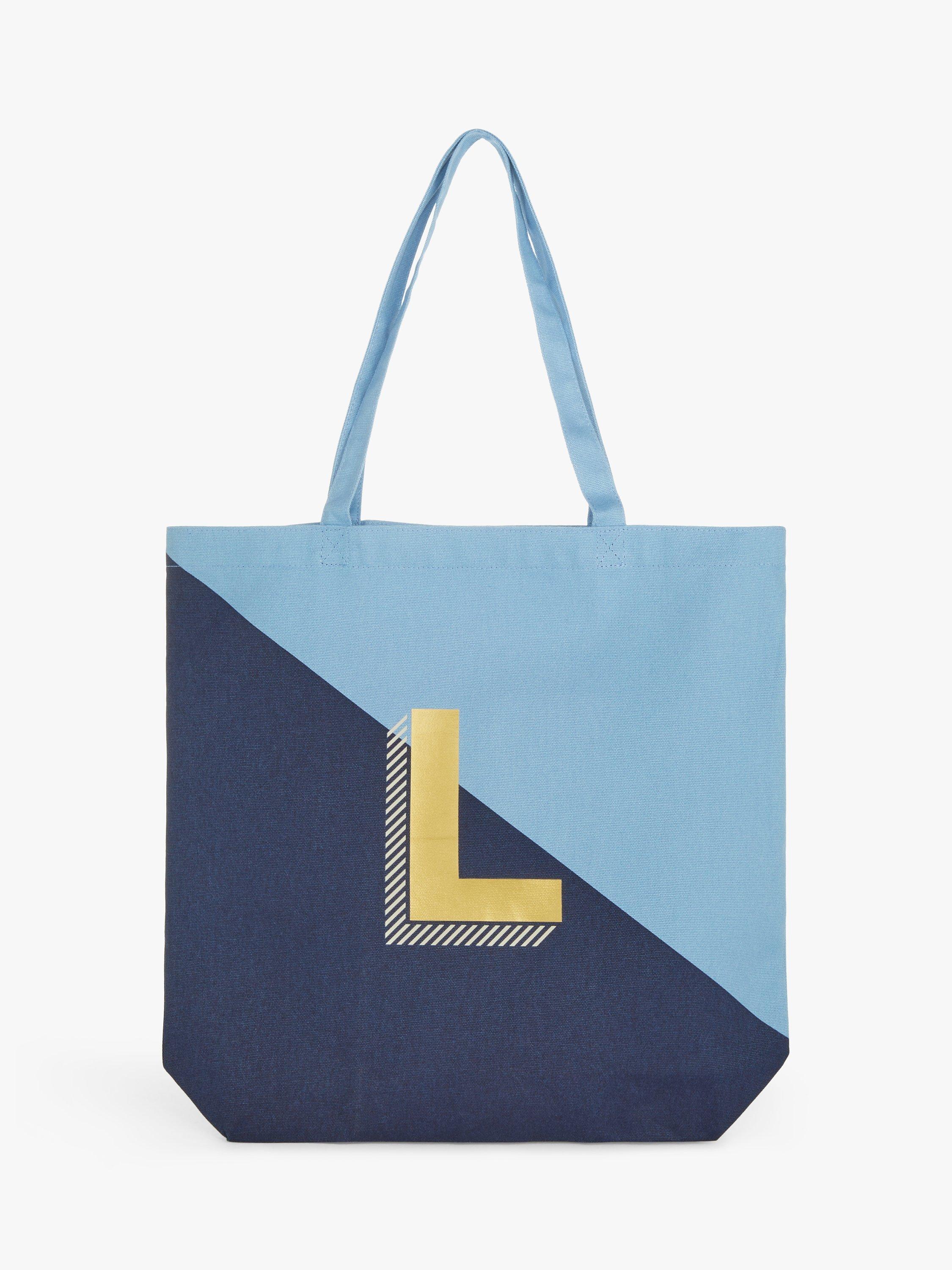 Product image 2 of 4, which shows John Lewis Alphabet Cotton Tote Bag, L