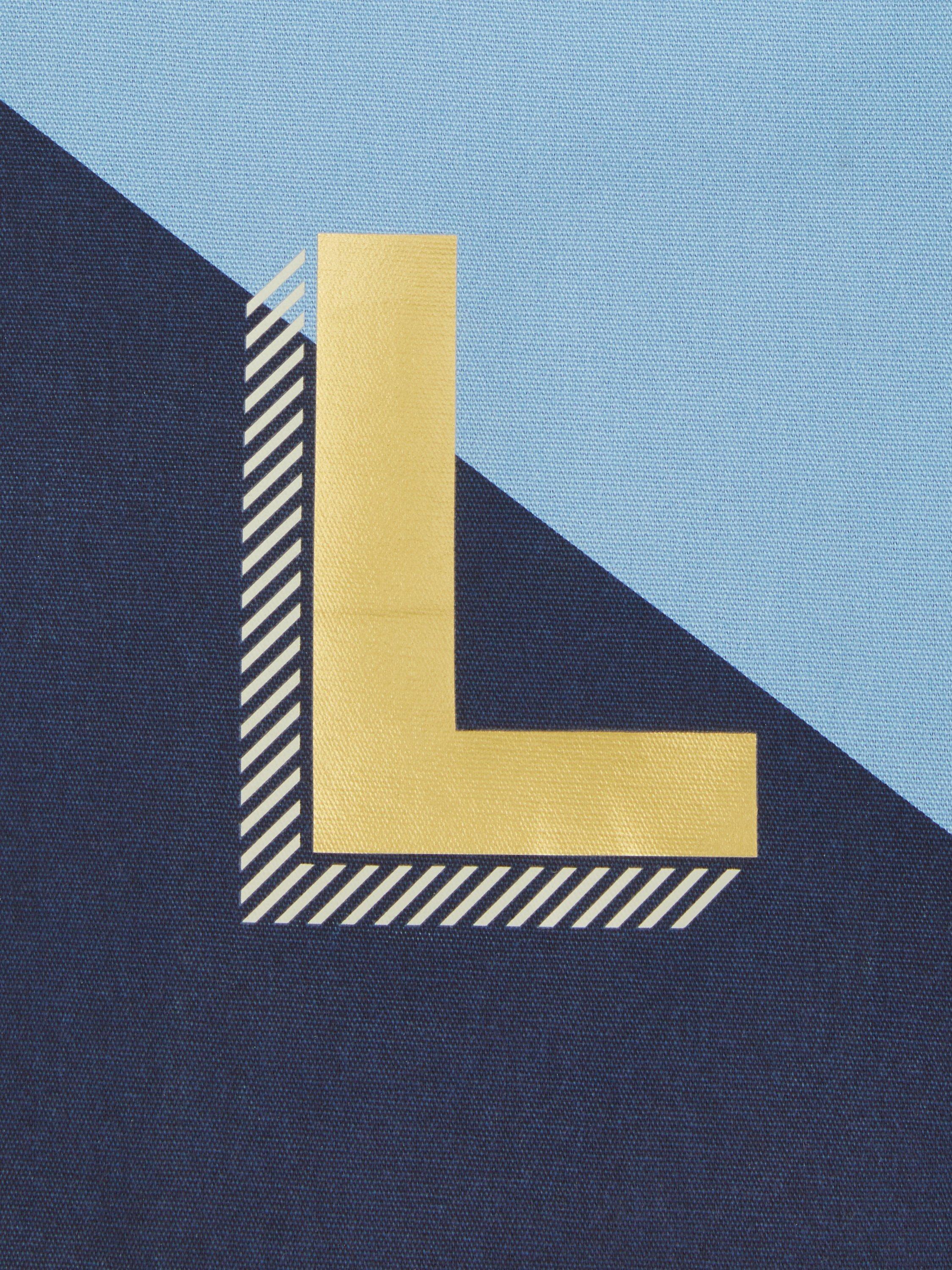 Product image 3 of 4, which shows John Lewis Alphabet Cotton Tote Bag, L