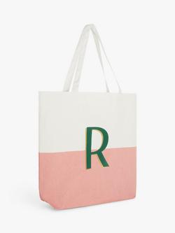 John Lewis Alphabet Cotton Tote Bag, R