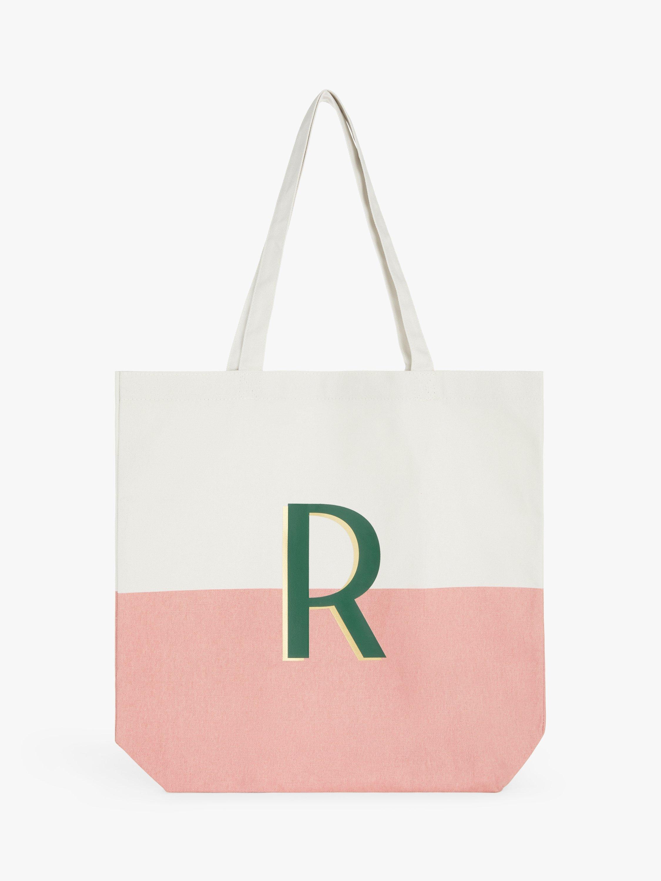 Product image 2 of 4, which shows John Lewis Alphabet Cotton Tote Bag, R
