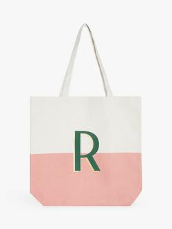 John Lewis Alphabet Cotton Tote Bag - view 2, R