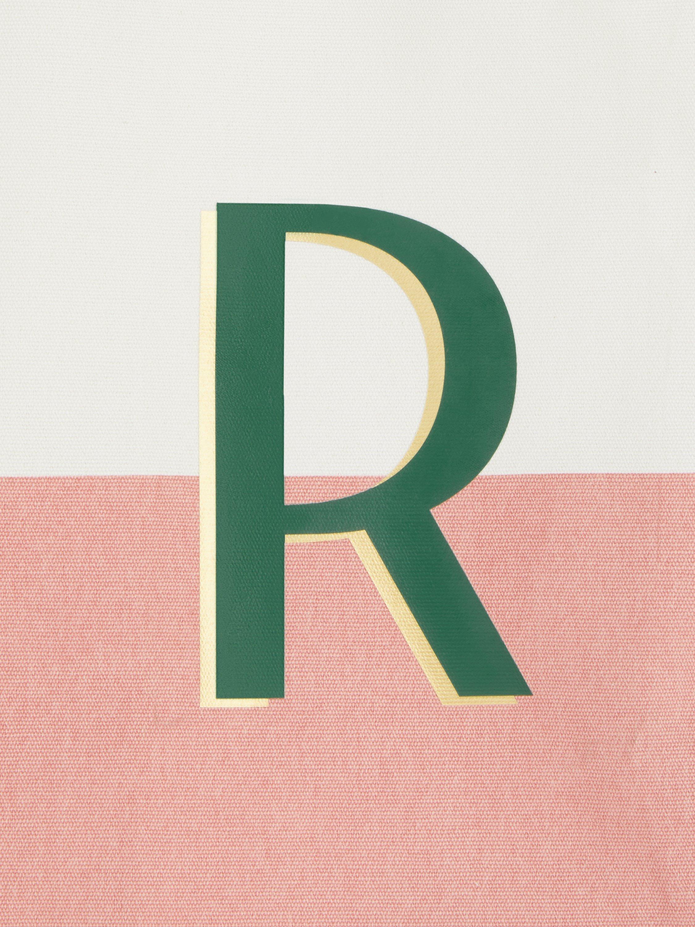 Product image 3 of 4, which shows John Lewis Alphabet Cotton Tote Bag, R