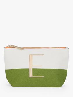 John Lewis Alphabet Cotton Makeup Bag, E