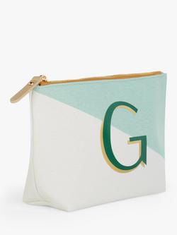 John Lewis Alphabet Cotton Makeup Bag - view 2, G