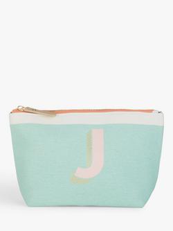 John Lewis Alphabet Cotton Makeup Bag, J