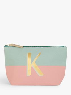 John Lewis Alphabet Cotton Makeup Bag, K