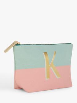 John Lewis Alphabet Cotton Makeup Bag - view 2, K