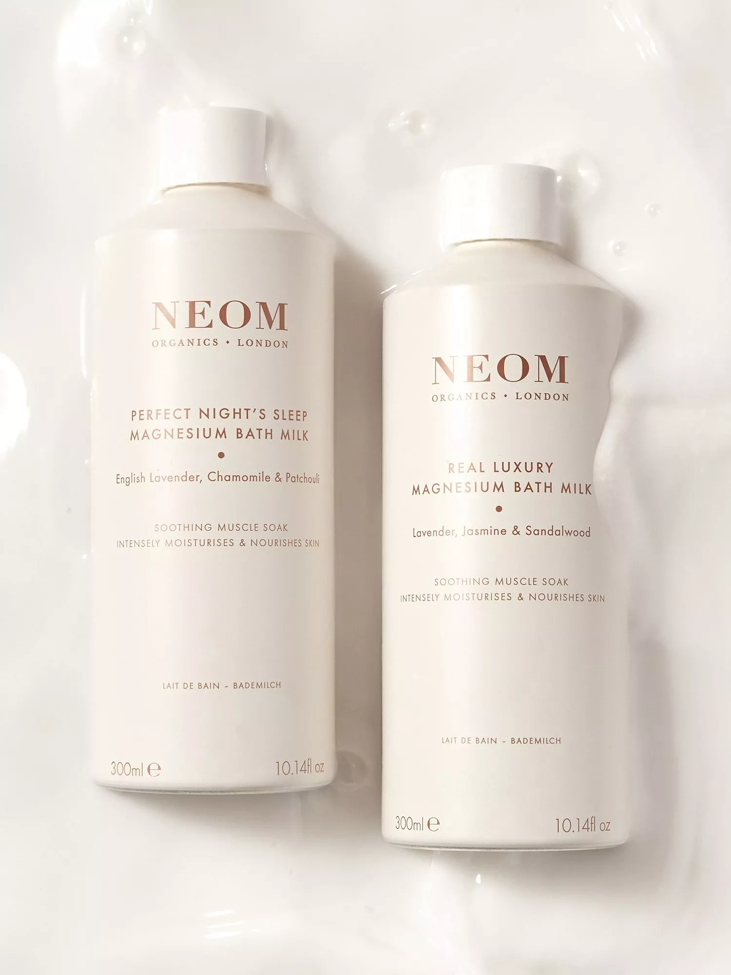 Neom De-Stress Real Luxury Magnesium Bath Milk, 10.14 Oz I 100% Natural Lavender, Jasmine And Sandalwood I Relieve Sore, Tired Muscles I Milky Texture I Relaxing - View #5