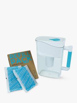 Phox V3 Water Filter Jug & Alkaline Pack, 2.8L, White, White