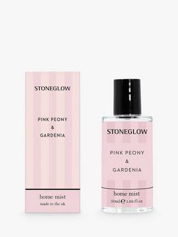 Stoneglow Peony & Gardenia Room Mist, 50ml, Clear