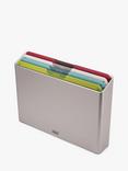 Joseph Joseph Folio Icon Large Chopping Boards & Storage Case, Set of 4, Silver/Multi