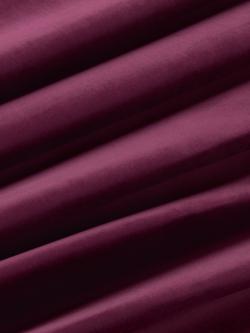 John Lewis Knitted Velvet Furnishing Fabric - view 2, Damson