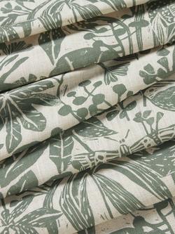John Lewis Japonica Furnishing Fabric - view 2, Myrtle Green