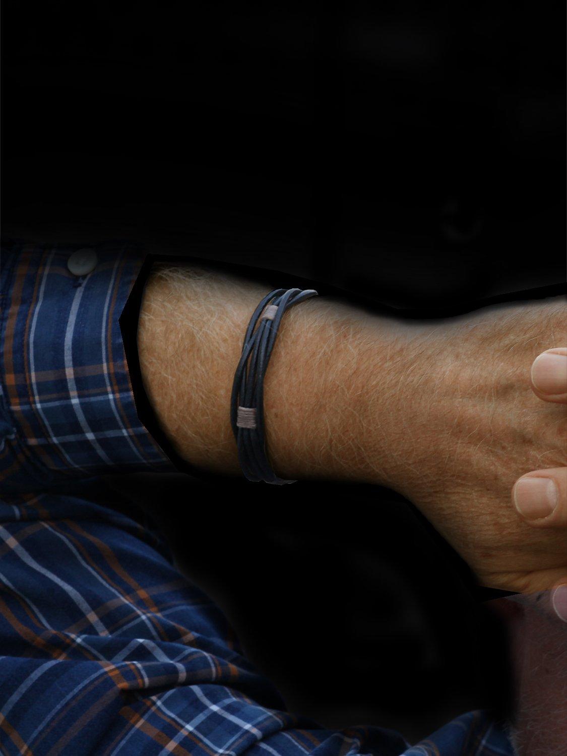 Product image 4 of 4, which shows Sterling Silver & Leather