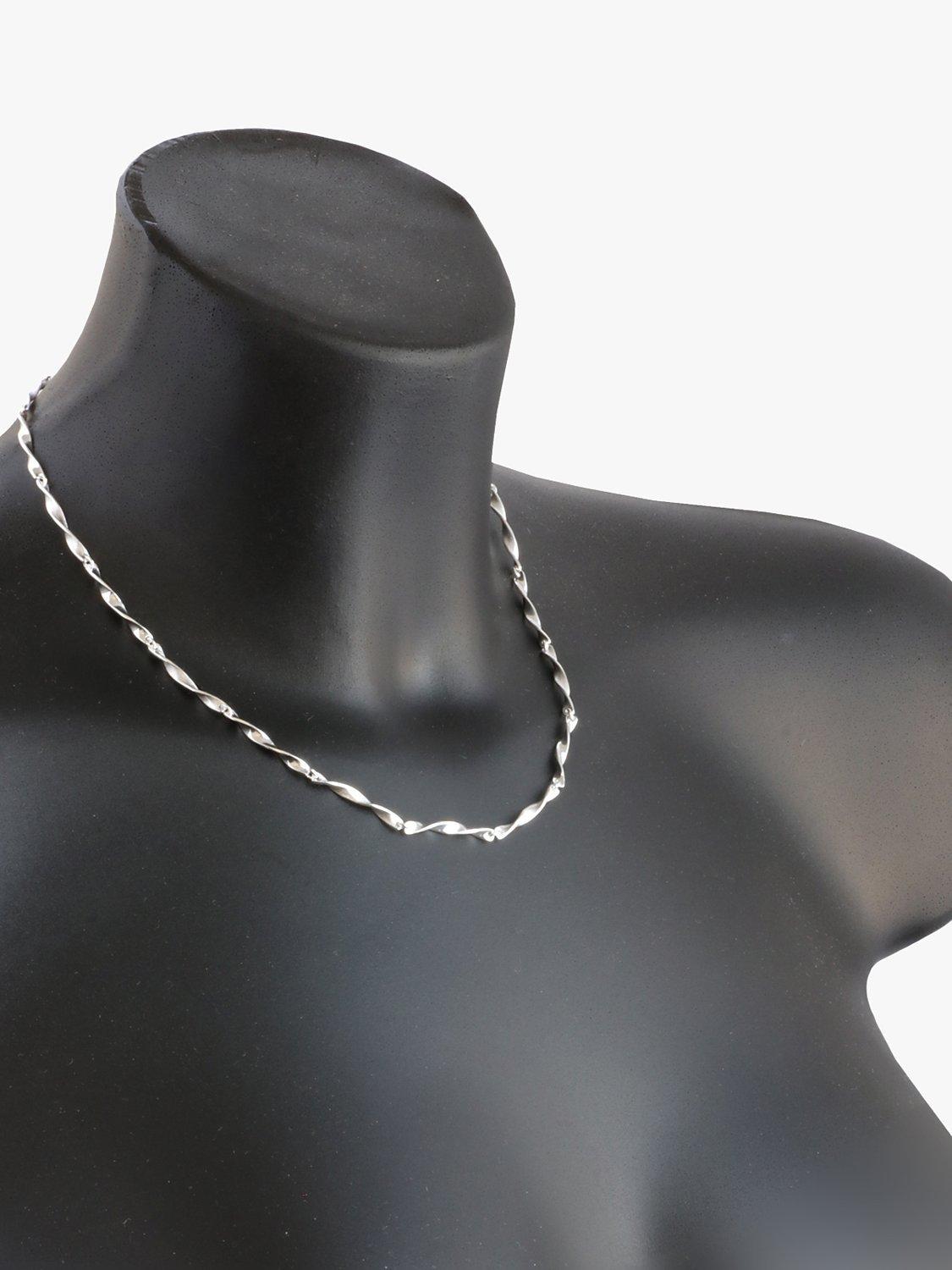 Product image 3 of 4, which shows Sterling Silver Necklace