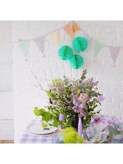 Talking Tables Pastel Fabric Bunting - view 2, Multi