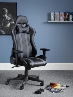 Julian Bowen Force Gaming Chair, Black/Grey