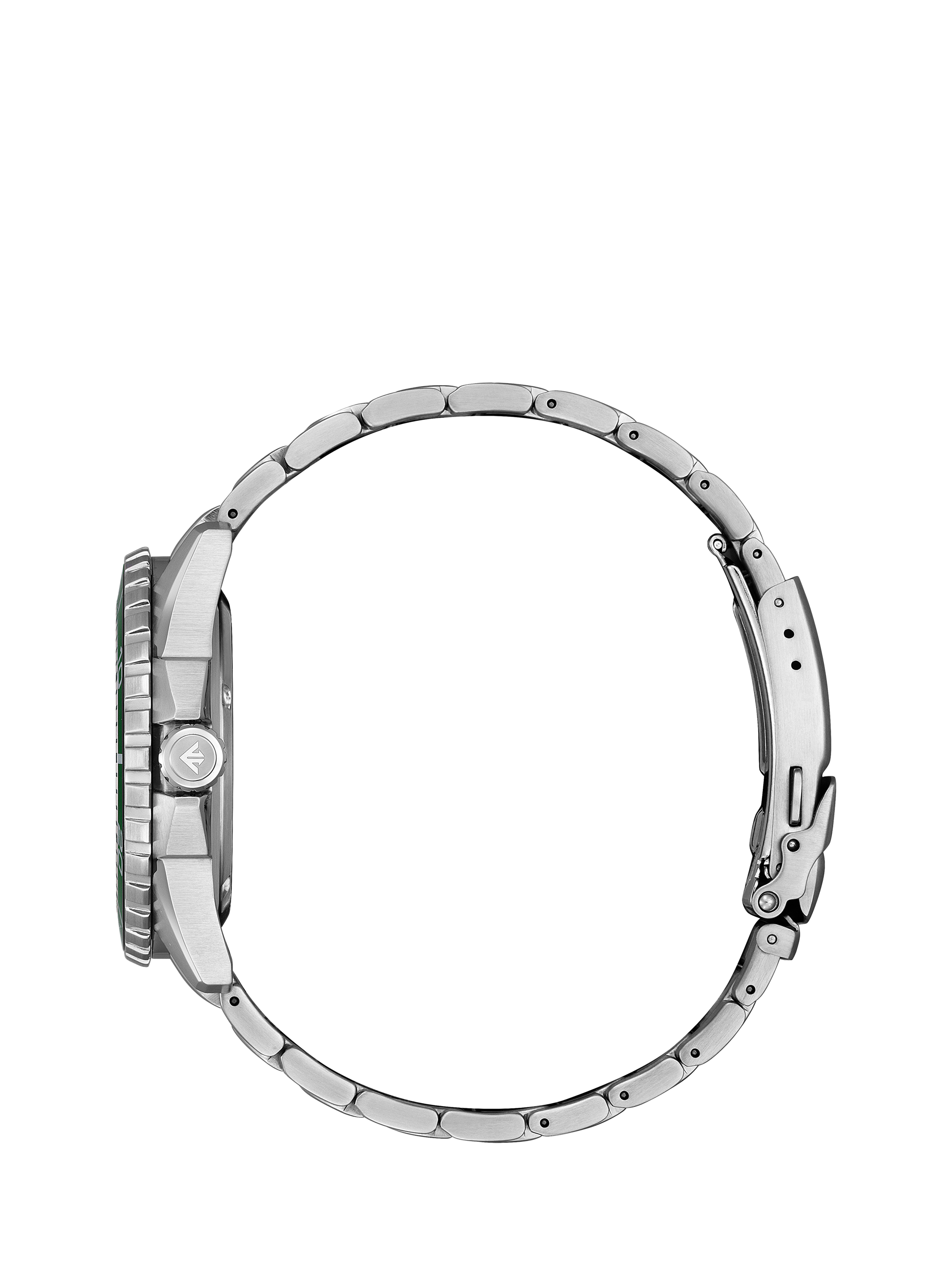 Product image 3 of 8, which shows Citizen BN0199-53X Men's Promaster Eco-Drive Date Diving Bracelet Strap Watch, Silver/Green