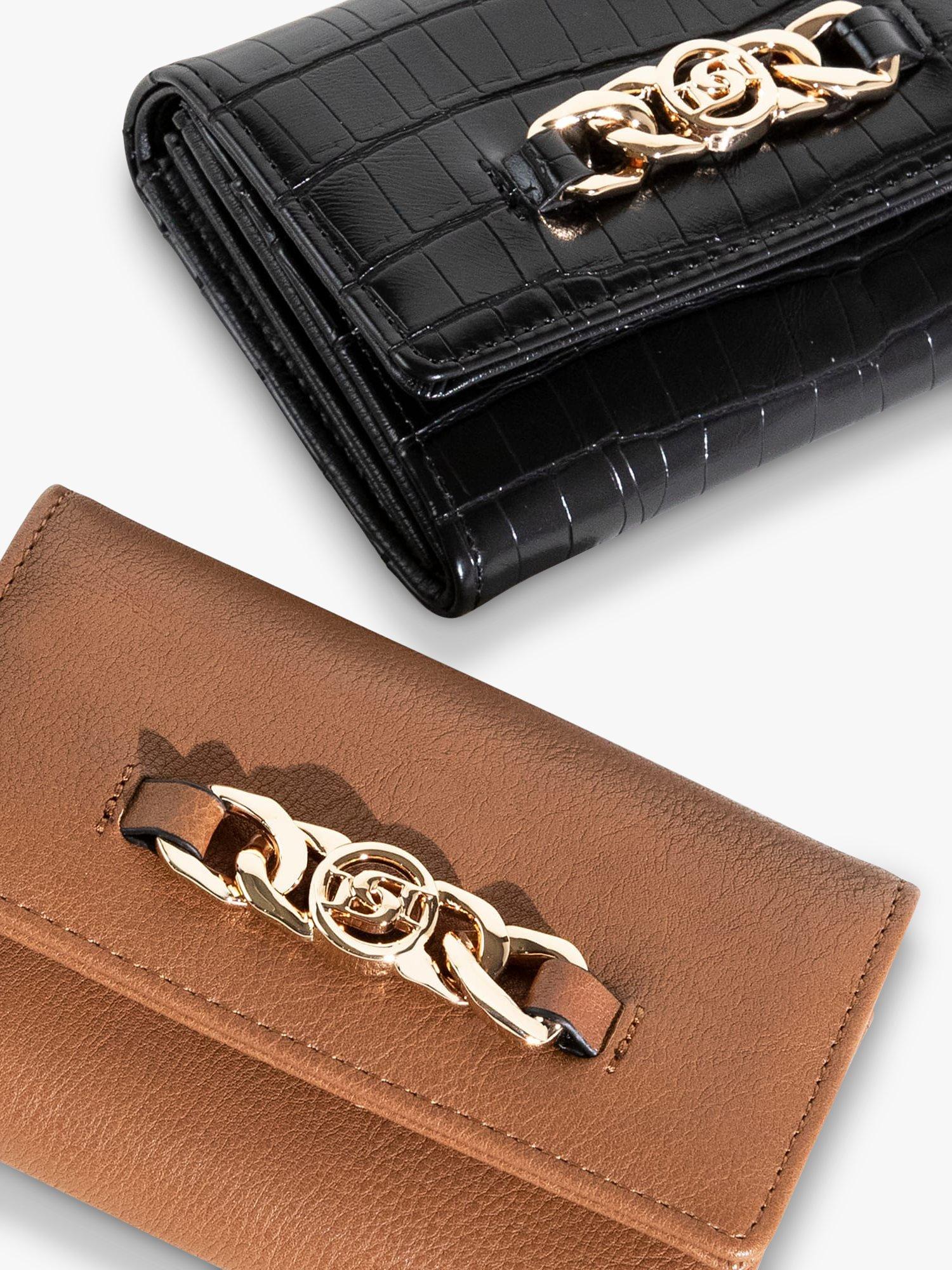 Product image 4 of 4, which shows Dune London Kayci Chain Purse, Tan
