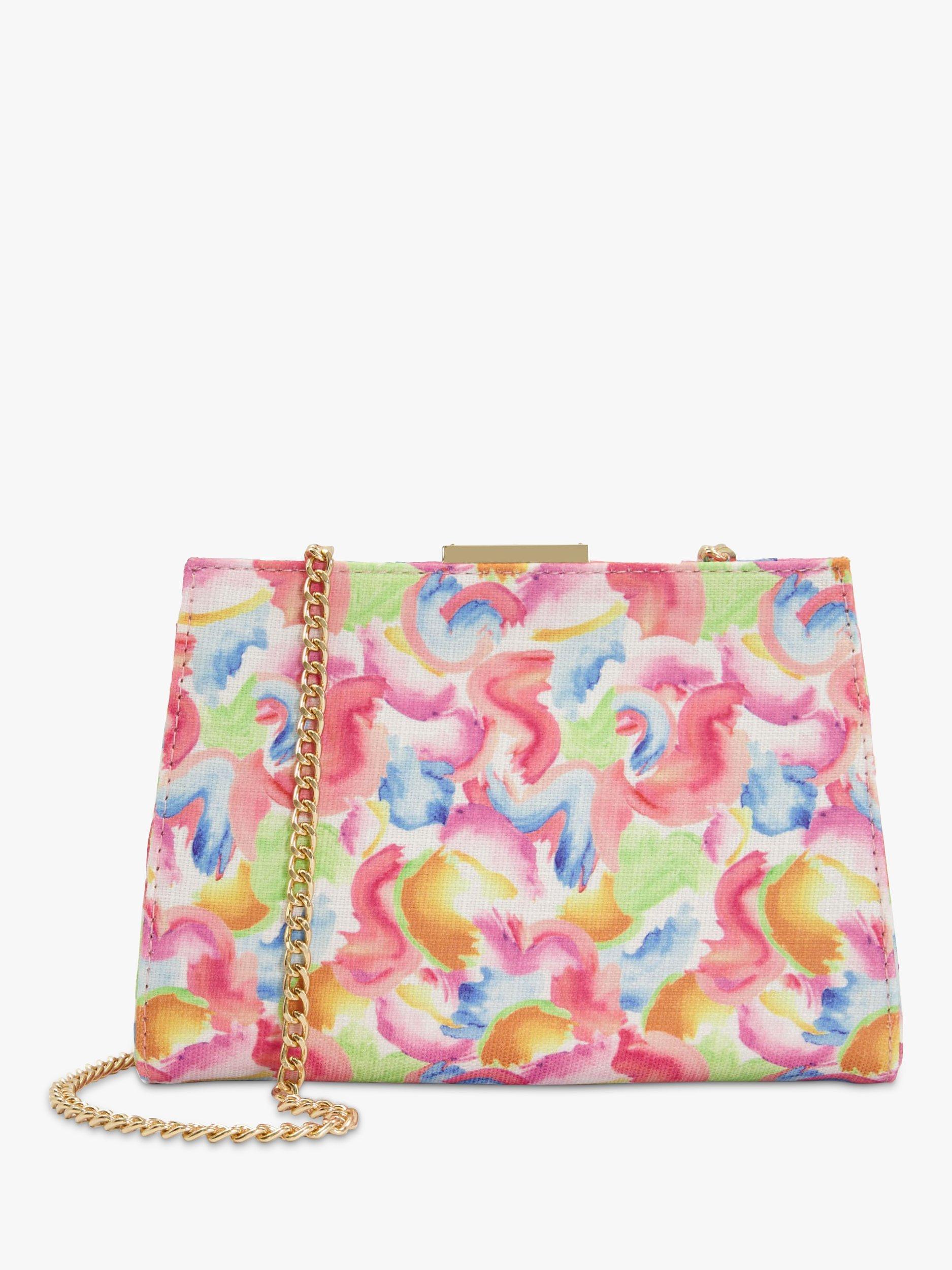 Product image 1 of 4, which shows Dune Belvedere Clutch Bag, Multi