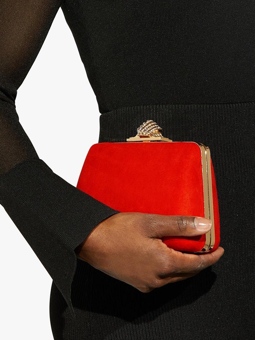Product image 2 of 4, which shows Dune London Become Chain Strap Clutch Bag, Orange