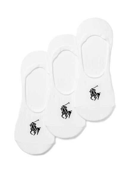 Polo Ralph Lauren No Show Socks, Pack of 3, Multi, Multi