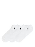 Polo Ralph Lauren Low-Cut Ankle Socks, Pack of 3, White