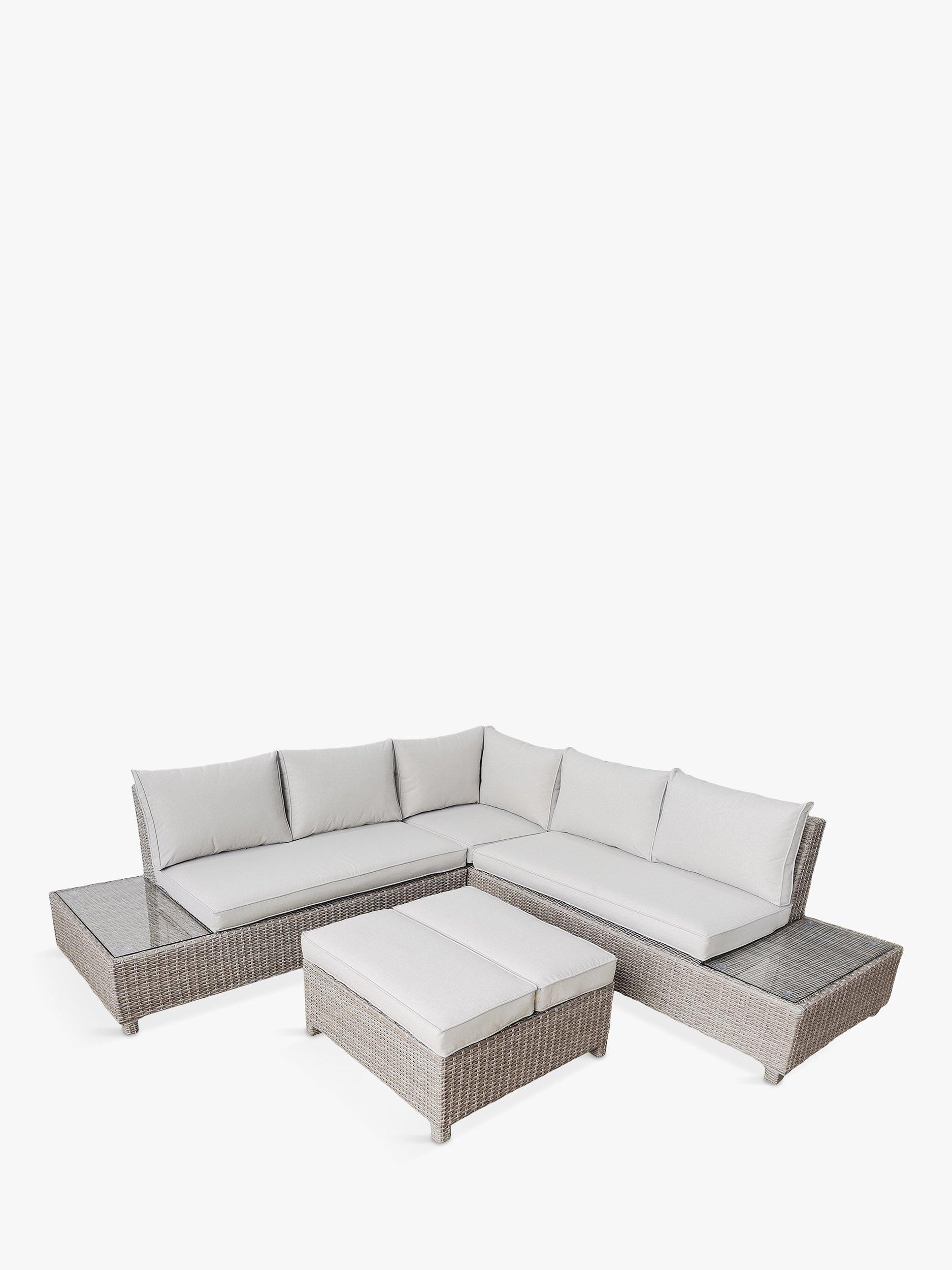 LG Outdoor Monaco 6-Seater Modular Corner Garden Lounge Set, Sand
