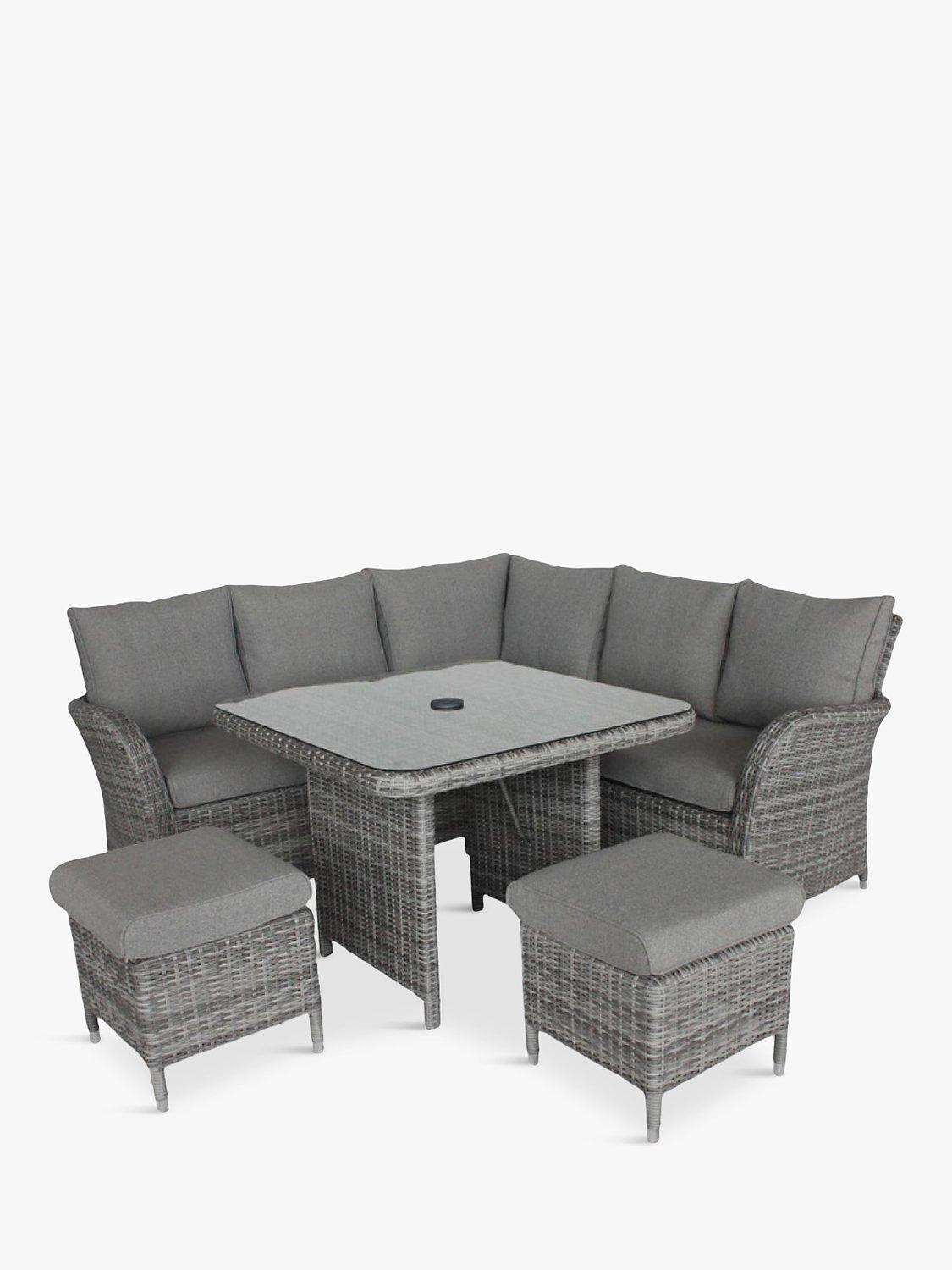 LG Outdoor Monaco 6-Seat Compact Corner Modular Garden Dining Set
