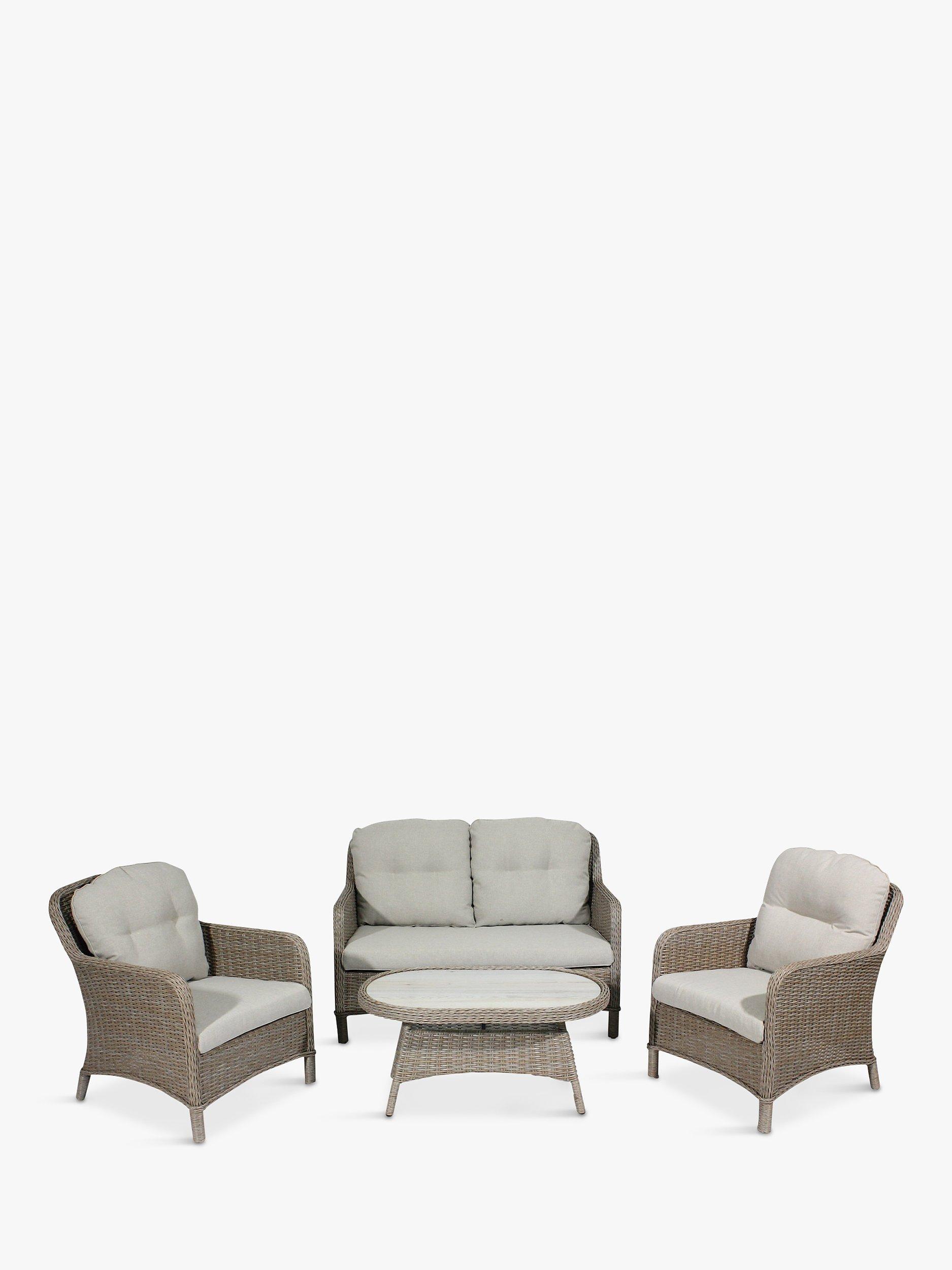 LG Outdoor Bergen 4-Seater Garden Lounging Set, Brown