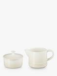 Le Creuset Stoneware Milk Jug & Sugar Pot Set, Meringue