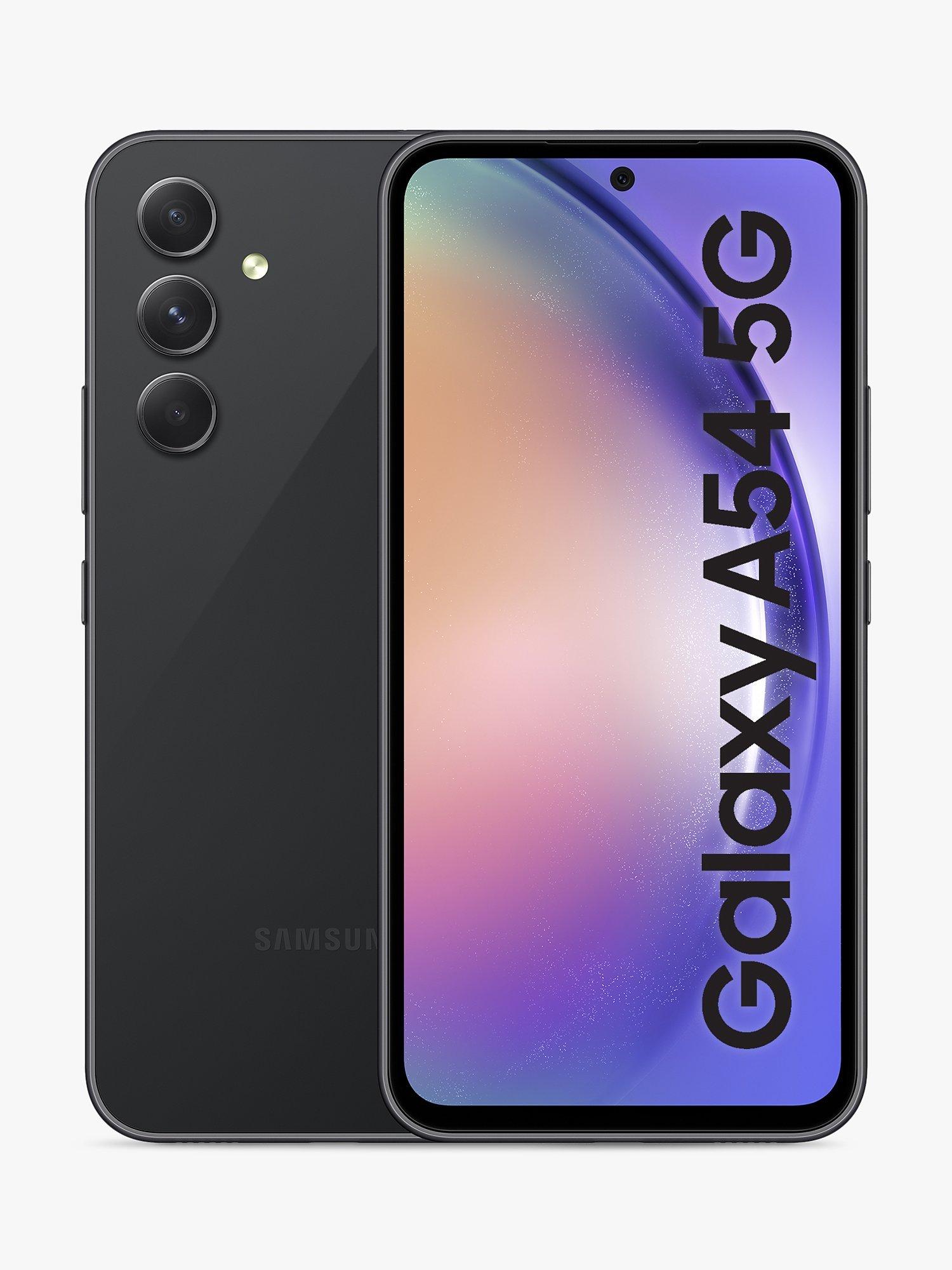 Samsung Galaxy A54 Smartphone, Android, 6.4”, 5G, SIM Free, 128GB, Black