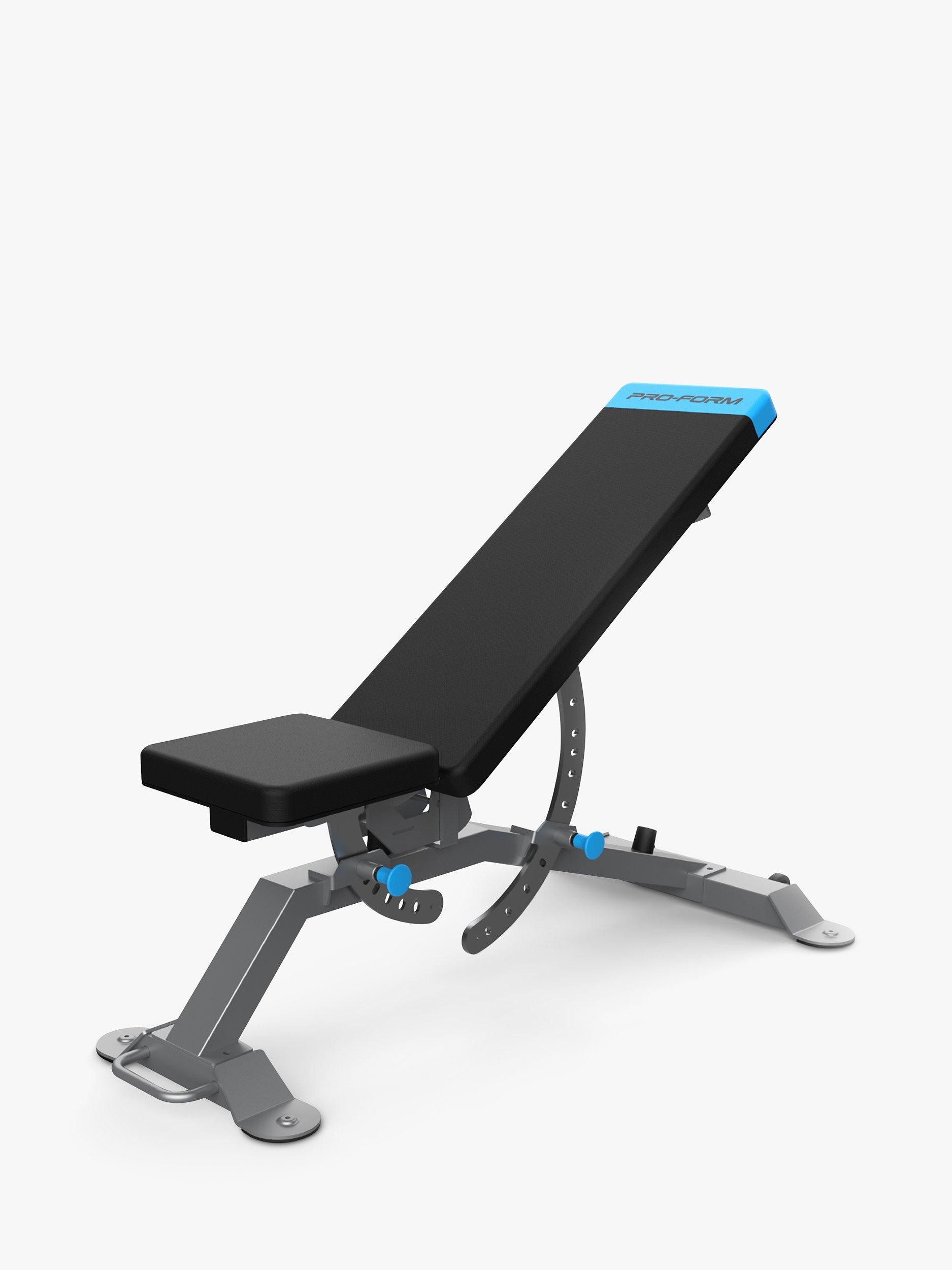 ProForm Carbon Strength Adjustable Weight Bench Black Blue