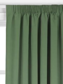 John Lewis Knitted Velvet Made to Measure Curtains or Roman Blind, Myrtle Green - view 2, Myrtle Green