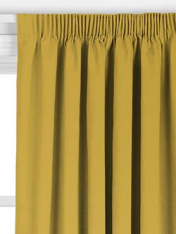 John Lewis Knitted Velvet Made to Measure Curtains or Roman Blind, Honey - view 2, Honey