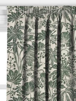 John Lewis Japonica Made to Measure Curtains or Roman Blind, Mrytle Green - view 2, Myrtle Green